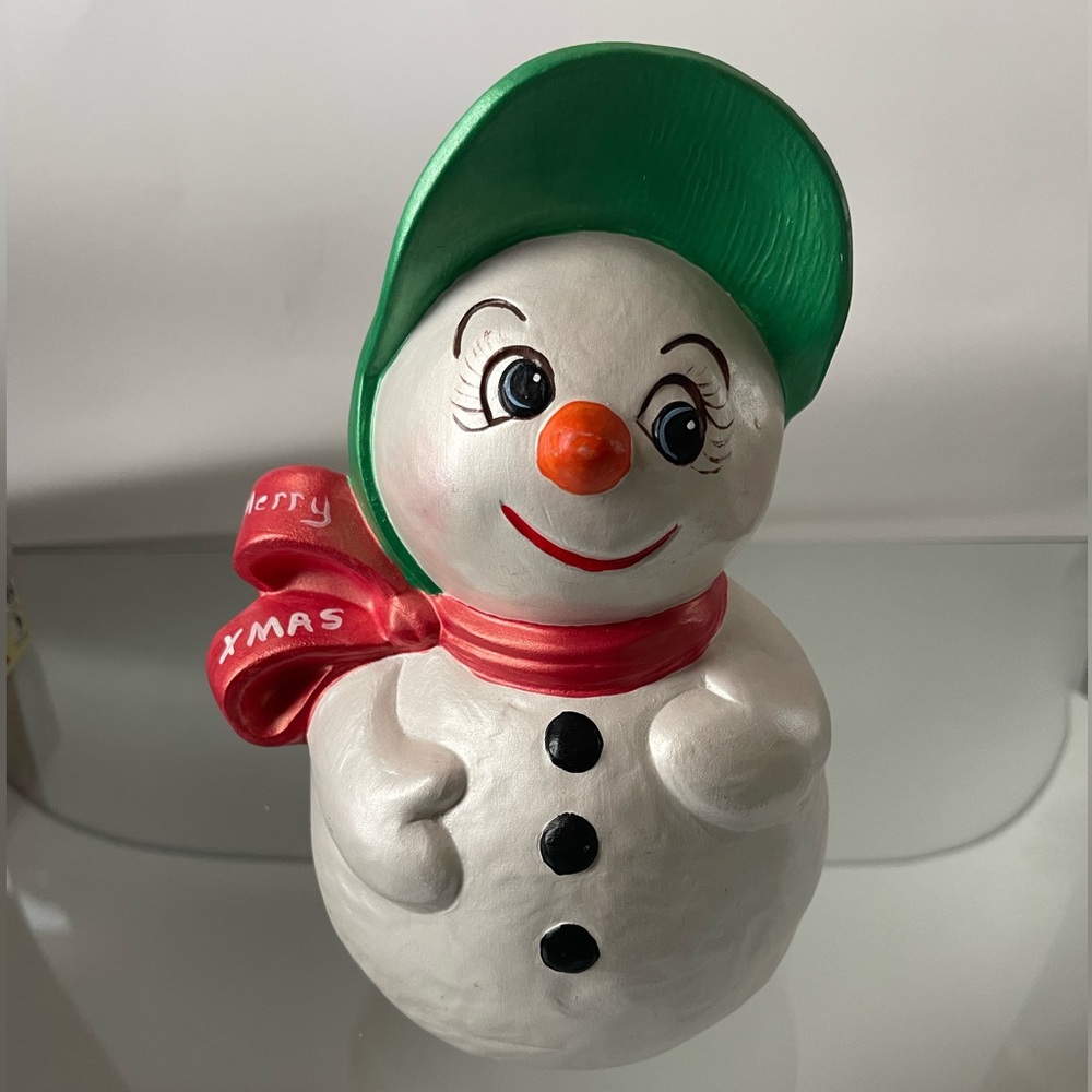 1976 Vintage Gare Inc. Christmas Mrs. Frosty Snowman